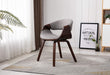 HomeBeyond Mid-Century Style Butterfly Dining Chair and Walnut Wood Finish UC-7G/W - HomeBeyond