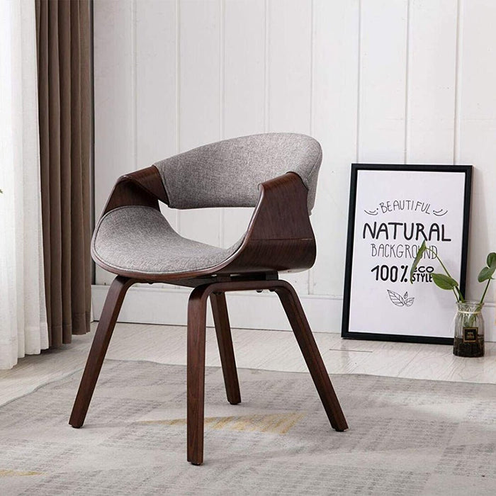 HomeBeyond Mid-Century Style Butterfly Dining Chair and Walnut Wood Finish UC-7G/W - HomeBeyond