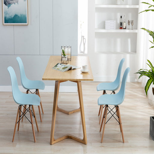 HomeBeyond Modern Style Dining Chair Mid Century DSW Chair Shell Lounge Plastic Chair for Kitchen Dining Side Chairs Set of 4 Pcs UC-12 - HomeBeyond