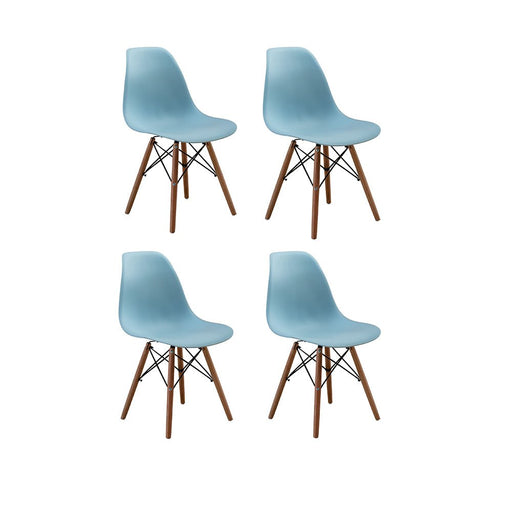 HomeBeyond Modern Style Dining Chair Mid Century DSW Chair Shell Lounge Plastic Chair for Kitchen Dining Side Chairs Set of 4 Pcs UC-12 - HomeBeyond