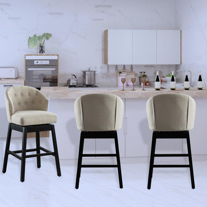 Leather counter 2025 stools with arms
