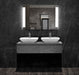Large LED Lighted Bathroom Vanity Wall Mirror with Dual Touch Sensor and Bluetooth - HomeBeyond