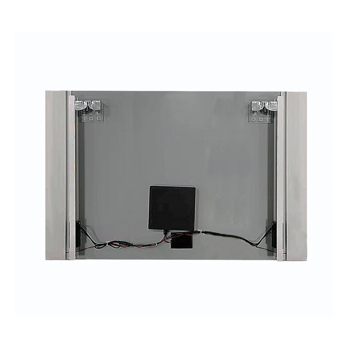 Large LED Lighted Bathroom Vanity Wall Mirror with Dual Touch Sensor and Bluetooth - HomeBeyond