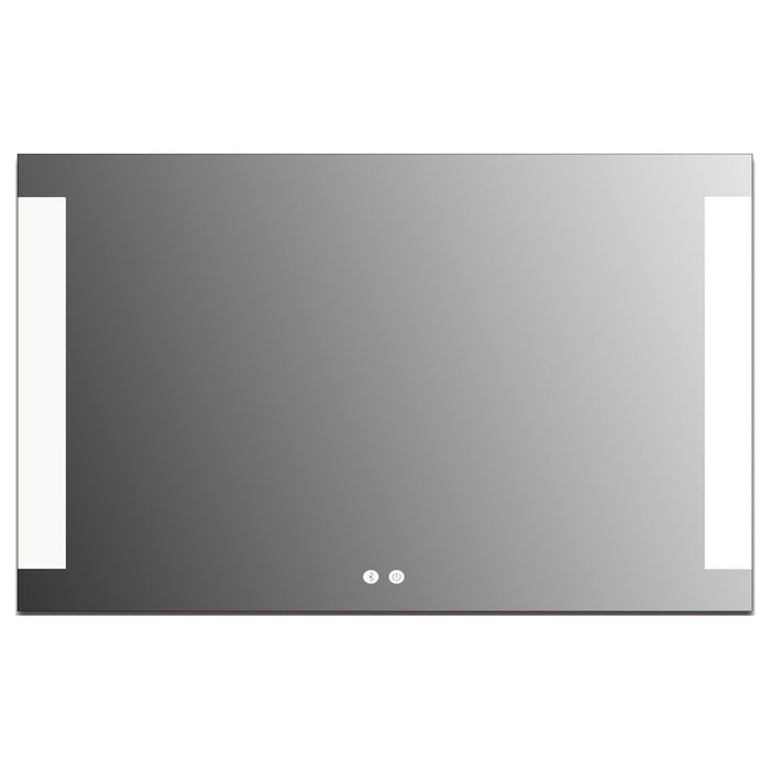 Large LED Lighted Bathroom Vanity Wall Mirror with Dual Touch Sensor and Bluetooth - HomeBeyond