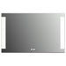 Large LED Lighted Bathroom Vanity Wall Mirror with Dual Touch Sensor and Bluetooth - HomeBeyond