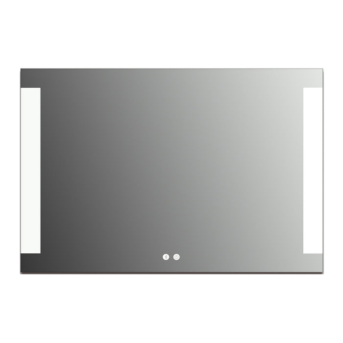 Large LED Lighted Bathroom Vanity Wall Mirror with Dual Touch Sensor and Bluetooth - HomeBeyond