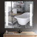 Large LED Lighted Bathroom Vanity Wall Mirror with Rock Switch - HomeBeyond