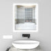 Large LED Lighted Illuminated Bathroom Vanity Wall Mirror with Touch Sensor Switch - HomeBeyond