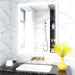 Large LED Lighted Illuminated Bathroom Vanity Wall Mirror with Touch Sensor Switch - HomeBeyond