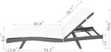 Patio Furniture S shaped Adjustable Chaise Lounge Chair Set - HomeBeyond