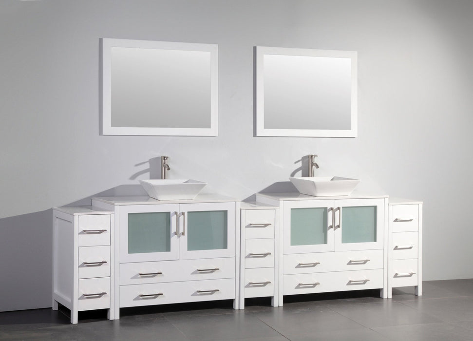 Ravenna 108" Double Sink Bathroom Vanity Combo Set - HomeBeyond
