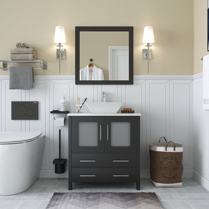 Ravenna 30" Single Sink Small Bathroom Vanity Set - HomeBeyond