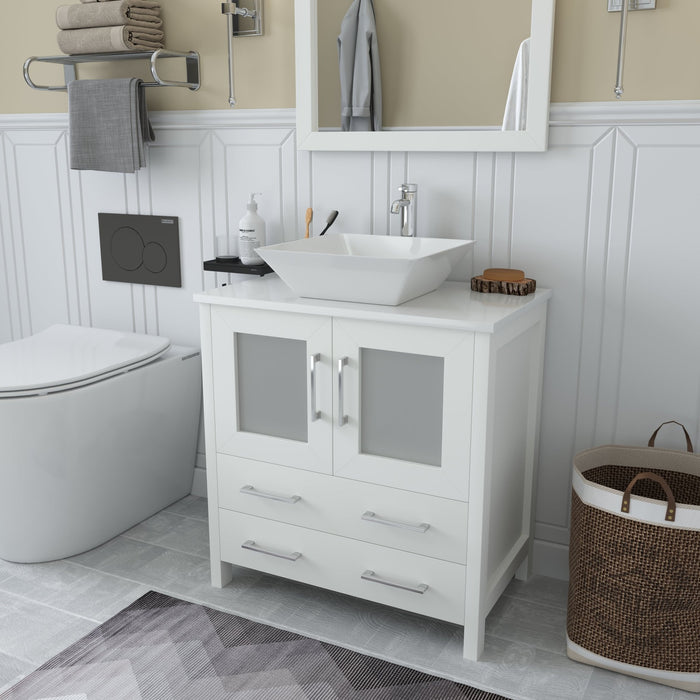 Ravenna 30" Single Sink Small Bathroom Vanity Set - HomeBeyond