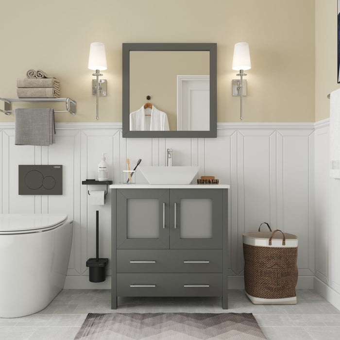 Ravenna 30" Single Sink Small Bathroom Vanity Set - HomeBeyond