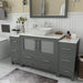 Ravenna 60" Single Sink Small Bathroom Vanity Set - HomeBeyond