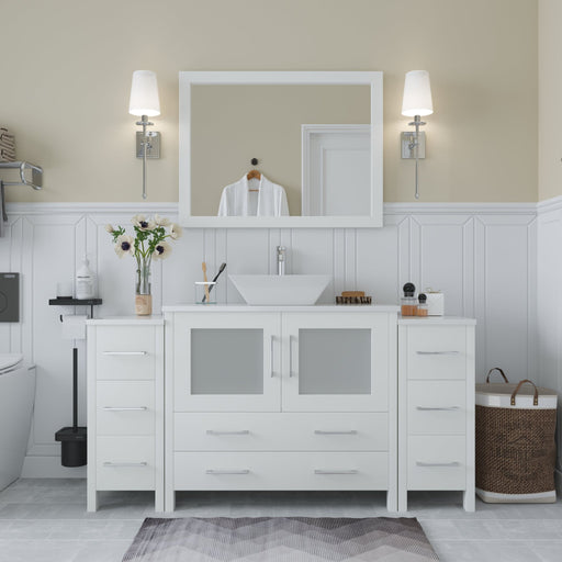 Ravenna 60" Single Sink Small Bathroom Vanity Set - HomeBeyond