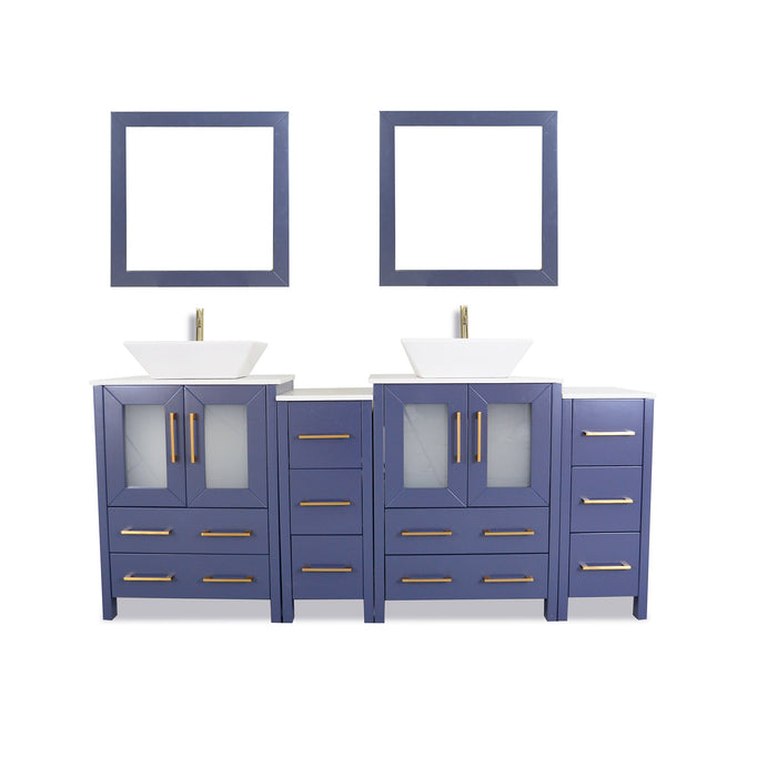 Ravenna 72" Double Sink Bathroom Vanity Combo Set - HomeBeyond