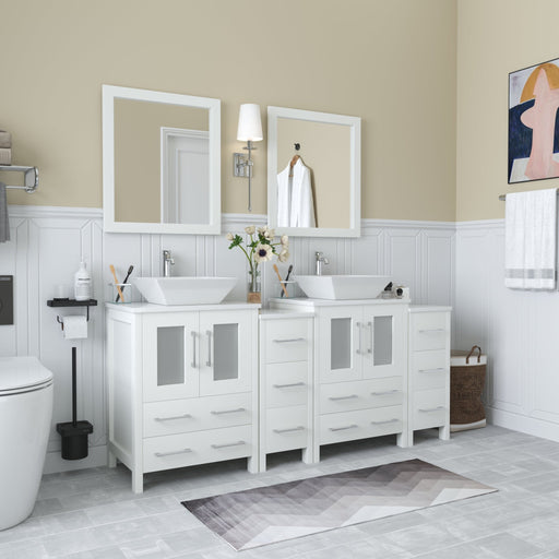 Ravenna 72" Double Sink Bathroom Vanity Combo Set - HomeBeyond