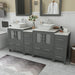 Ravenna 72" Double Sink Bathroom Vanity Combo Set - HomeBeyond