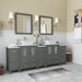 Ravenna 84" Double Sink Bathroom Vanity Combo Set - HomeBeyond