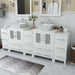 Ravenna 84" Double Sink Bathroom Vanity Combo Set - HomeBeyond