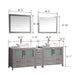 Ravenna 84" Double Sink Bathroom Vanity Combo Set - HomeBeyond