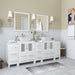 Ravenna 84" Double Sink Bathroom Vanity Combo Set - HomeBeyond