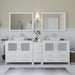 Ravenna 84" Double Sink Bathroom Vanity Combo Set - HomeBeyond