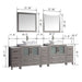 Ravenna 96" Double Sink Bathroom Vanity Combo Set - HomeBeyond