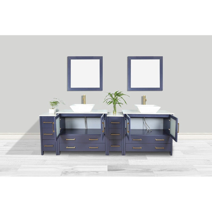 Ravenna 96" Double Sink Bathroom Vanity Combo Set - HomeBeyond