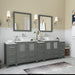 Ravenna 96" Double Sink Bathroom Vanity Combo Set - HomeBeyond