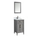 Savona 24" Single Sink Bathroom Vanity Set Carrara Marble Stone Top - HomeBeyond