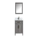 Savona 24" Single Sink Bathroom Vanity Set Carrara Marble Stone Top - HomeBeyond