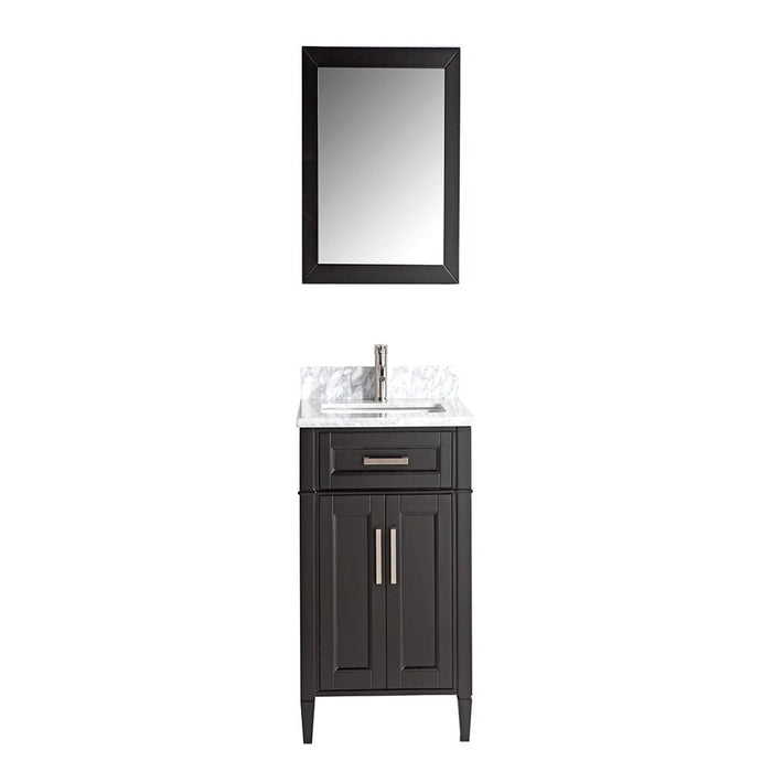 Savona 24" Single Sink Bathroom Vanity Set Carrara Marble Stone Top - HomeBeyond