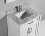 Savona 30" Single Sink Bathroom Vanity Set Carrara Marble Stone Top - HomeBeyond