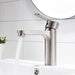 Single Handle Brushed Nickel/Chrome Bathroom Faucet - HomeBeyond