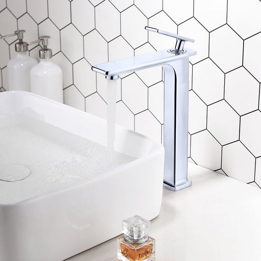 Single Handle Chrome/Brushed Nickel Bathroom Faucet - HomeBeyond