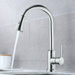 Single Handle High Arc Chrome Pull Out Kitchen Faucet - HomeBeyond