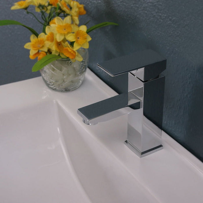 Single Handle Single Hole Bathroom Sink Waterfall Faucet - HomeBeyond