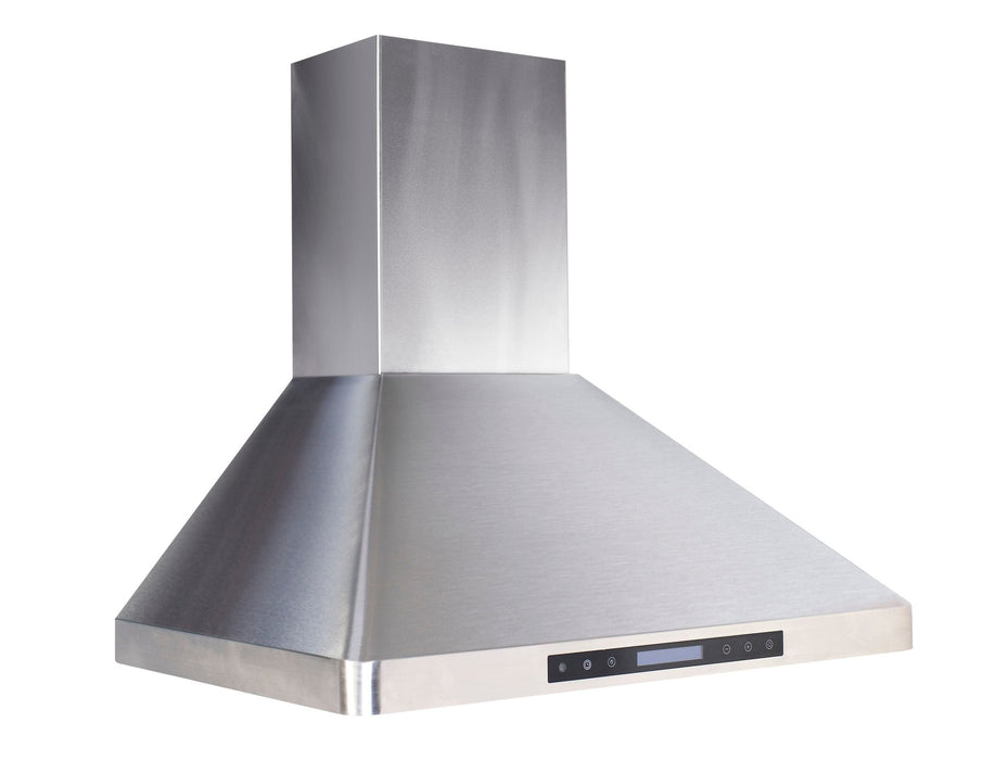 Stainless Steel Range Hood with Heat Sensor Automation Wall Mounted 30-Inch - HomeBeyond