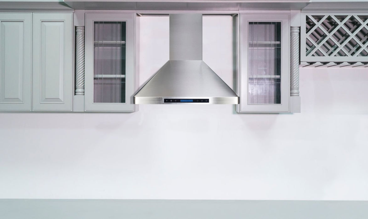 Stainless Steel Range Hood with Heat Sensor Automation Wall Mounted 30-Inch - HomeBeyond