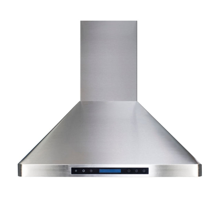 Stainless Steel Range Hood with Heat Sensor Automation Wall Mounted 30-Inch - HomeBeyond