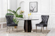 Tufted Velvet Wingback Dining Chairs Set of 2 Pcs - HomeBeyond