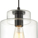 Vanity Art 1-Light Glass Pendant Ceiling Light Fixtures Chandelier Lighting For Kitchen Dining Room 20041BK - HomeBeyond