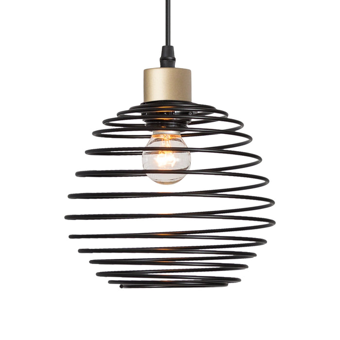 Vanity Art 1-Light Single Pendant Light with Metal Shade Lighting | Modern Fixtures Accent Ceiling Lights for Bedroom Entrance Doorway Dining Room Living Room Hallway Bathroom Pendants - HomeBeyond