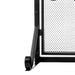 Vanity Art 2 Panel Iron Fireplace Screen | Heavy-Duty and Heat-Resistant Elegant 2 Panel Unique Pattern Iron Fireplace Screen with 31.1-inch Height, Black, MLT2077FP-BK - HomeBeyond
