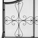 Vanity Art 2 Panel Iron Fireplace Screen | Heavy-Duty and Heat-Resistant Elegant 2 Panel Unique Pattern Iron Fireplace Screen with 31.1-inch Height, Black, MLT2077FP-BK - HomeBeyond
