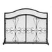 Vanity Art 2 Panel Iron Fireplace Screen | Heavy-Duty and Heat-Resistant Elegant 2 Panel Unique Pattern Iron Fireplace Screen with 31.1-inch Height, Black, MLT2077FP-BK - HomeBeyond