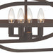 Vanity Art 4 Candle Light 60 Watts Unique Statement Chandelier Lighting | Modern Hanging Ceiling Lights Fixtures for Dining Room Living Room Bed Room, Kitchen, Oil Rubbed Bronze, SJR30104ORB - HomeBeyond