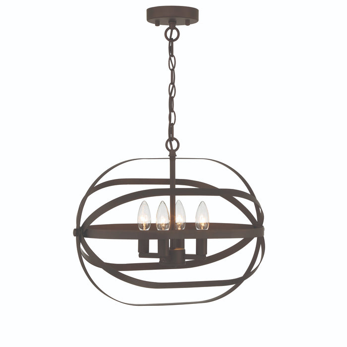 Vanity Art 4 Candle Light 60 Watts Unique Statement Chandelier Lighting | Modern Hanging Ceiling Lights Fixtures for Dining Room Living Room Bed Room, Kitchen, Oil Rubbed Bronze, SJR30104ORB - HomeBeyond